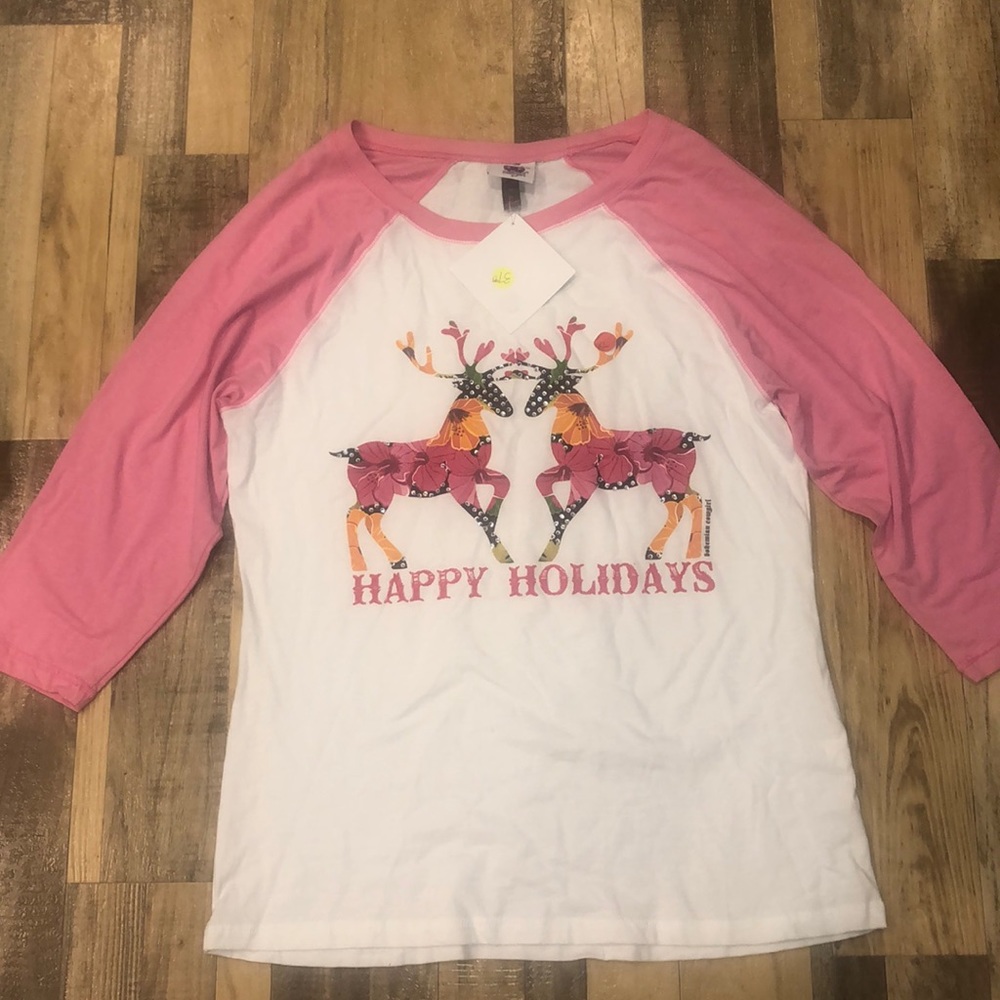 Christmas raglan shirt